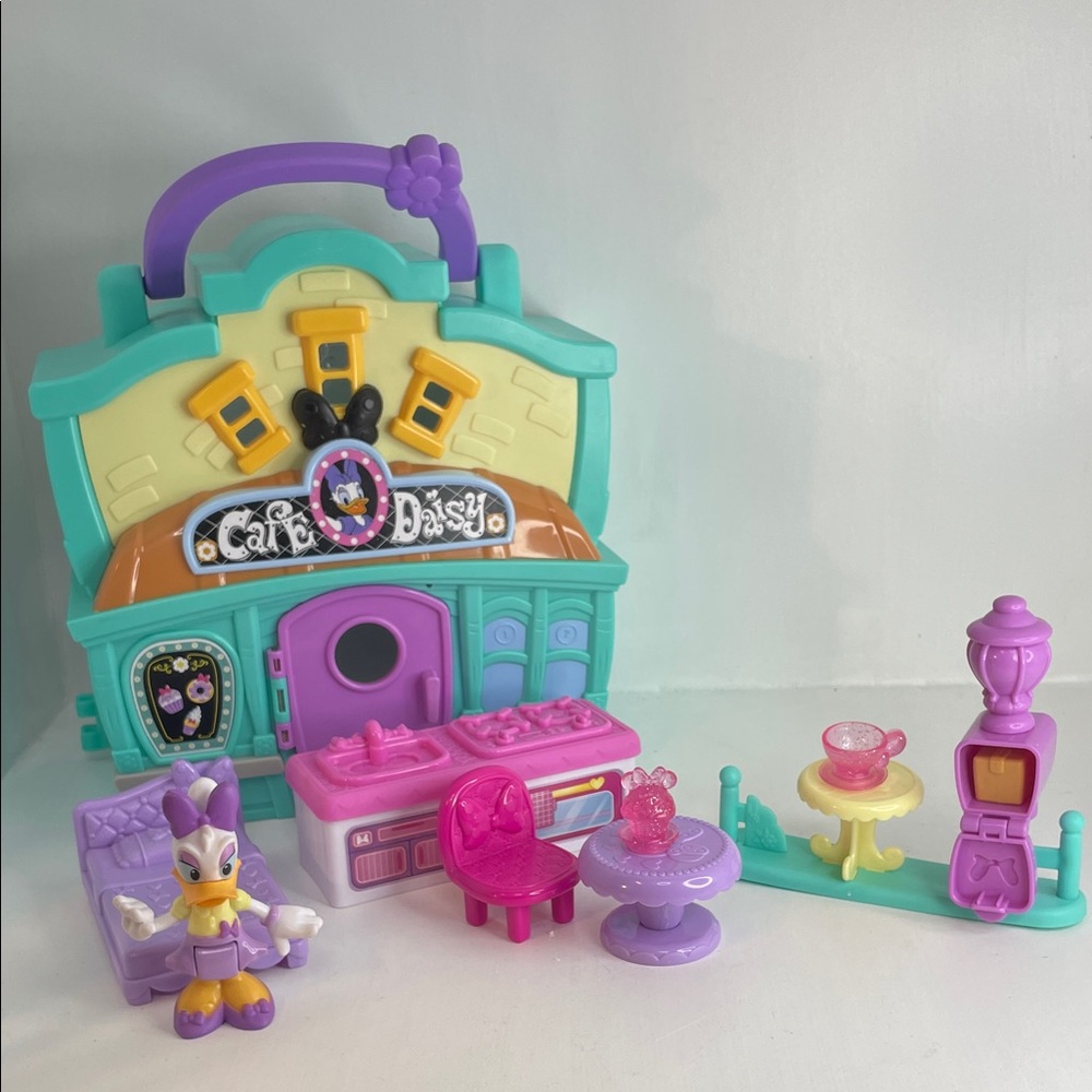 Disney Daisy Cafe Playset - Purple, Teal, Pink, Yellow